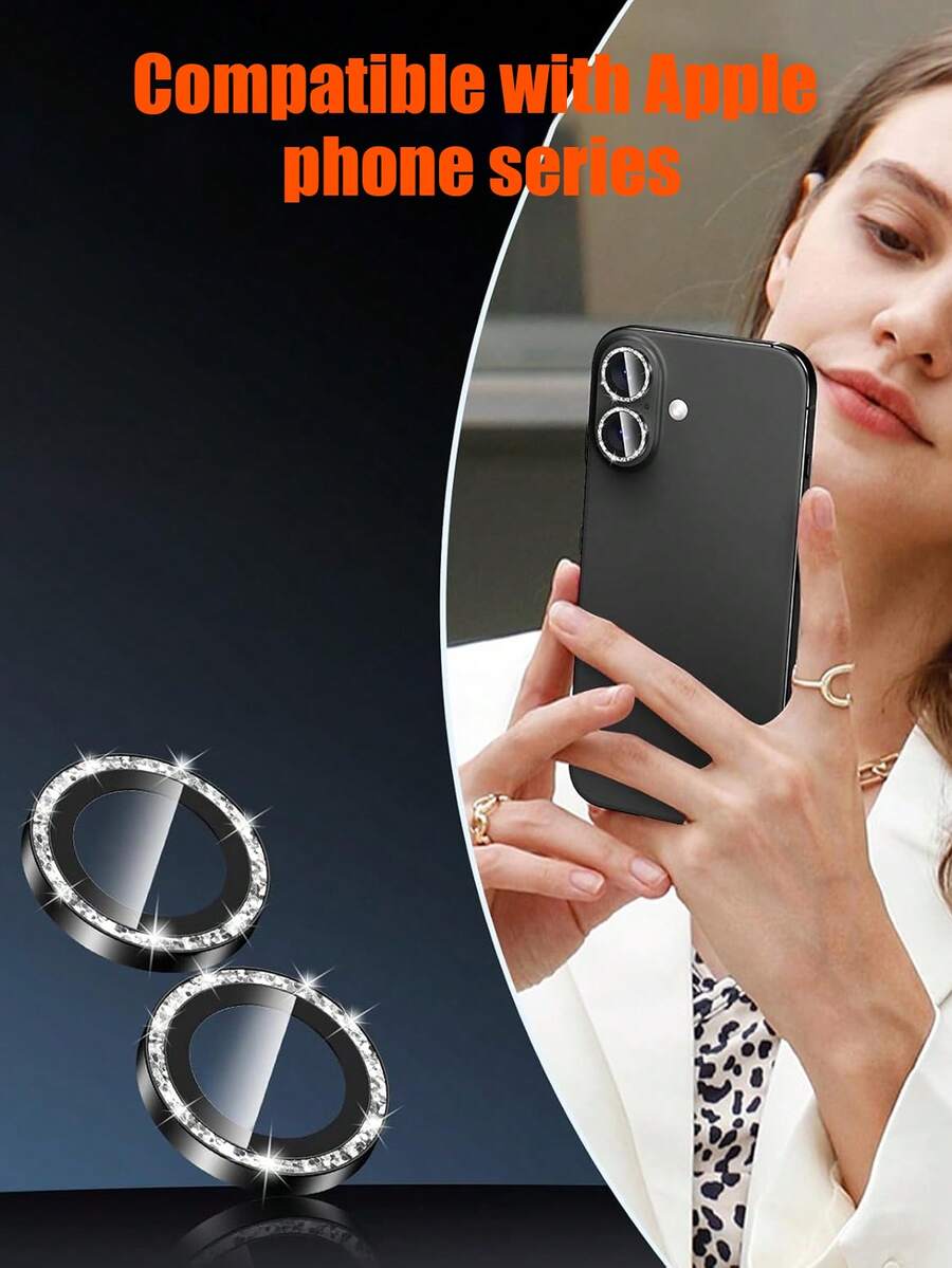 1 Pack, Suitable For Apple Models, 9H Tempered Glass Lens Film [Anti