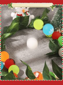 6pcs/12pcs/20pcs Christmas Elements Bouncy Ball, Glow-In-The-Dark Solid Ball Toy, Christmas Gift Filler, Christmas Gift, Stress Relief Toy, Party Favor, School Classroom Reward Gift, Holiday Gift For Friends/Classmates,Christmas,Christmas Gifts,Christmas Toys,Christmas,Christmas Gifts,Christmas Toys
