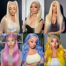 30 Inch 613 Lace Front Wig Human Hair 12A Blonde Wig Human Hair 613 13x6 Lace Front Wig Human Hair For Women 180% Density 613 Straight HD Lace Frontal Wig Wigs Human Hair Pre Plucked
