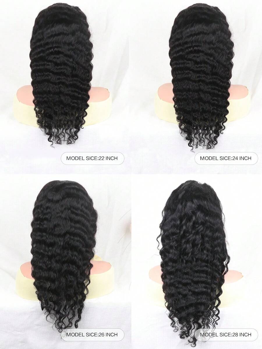 Deep Wave Lace Front Wigs Human Hair 13x4 Transparent Lace Frontal Deep