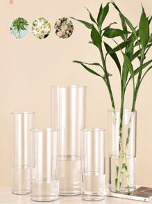 1pc Transparent Acrylic Flower Display Bucket, Household/Florist Large Deep Watering Flower Pot For Fresh Flowers And Plants. Made Of Plastic For Flower Arrangements.,Home Decor,Flower Vase,Centerpiece,Table Decor Gifts Birthday Graduation Room Decor Glass Vase