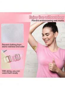 Washable Underarm Sweat Pads, Armpit Sweat Absorbing Guards, Dress Sweat Perspiration Pads,Waterproof Absorbent Pad For Underarm And Shoulder, Sweat-Proof And Quick-DryingBody Care For Travel,Sport,Outdoor,Summer