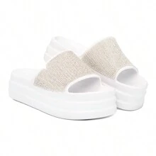 EVVA HIT Women's Flip Flops Platform Wedge Heel Very Light 100% EVA Women's Sandals EVA Sandal Platform EVA Clogs Women's Flat Sandal Evva Women's Sandals Women's Sandals - 白色 - 查看 2