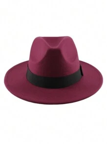 1 件女士时尚高端柔软羊毛毡心形帽，时尚各种链带装饰适用于帽子、软呢帽、草帽、新娘结婚帽、生日派对帽，男女通用 - 彩色 - 查看 20