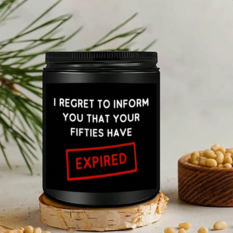 Happy 60th Birthday Lavender Scented Candle Gift Ideas For Women Men