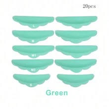 44 piezas de varillas para levantamiento de pestañas, herramientas de maquillaje para rizar pestañas con silicona, 5 tamaños S/M/M1/M2/L, almohadillas reutilizables para levantamiento de pestañas