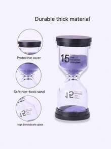 1/3/5/10/15/30 Mini Sablier de minutes Montre de sable colorée Timer pour faire les devoirs, brosser les dents, cuisiner, décoration de la maison, cadeaux