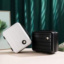1pc Portable Cosmetic Bag, Women's Travel Toiletry Bag With Handle, Multifunctional Cosmetic Bag Makeup Bag Women's Large Capacity Zipper, Portable Fashion Travel Toiletries, Makeup Brush, High-Value Storage Bag, Travel Can Be Fixed Trolley Case, Swimming Trip, Picnic Waterproof