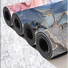 Bathroom Mats, Non-Slip, Absorbent. - Xanh và trắng - Xem 2