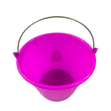 Cubeta Balde De Plástico 4.5 Litros Con Asa: Para Limpieza - Rosa - Ver 2