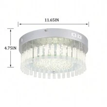 11 Inch Clear LED Ceiling Light Crystal Hallway Light Fixtures Bedroom Lights For Ceiling Kitchen Lighting Fixtures Ceiling - 11 Inch - View 6