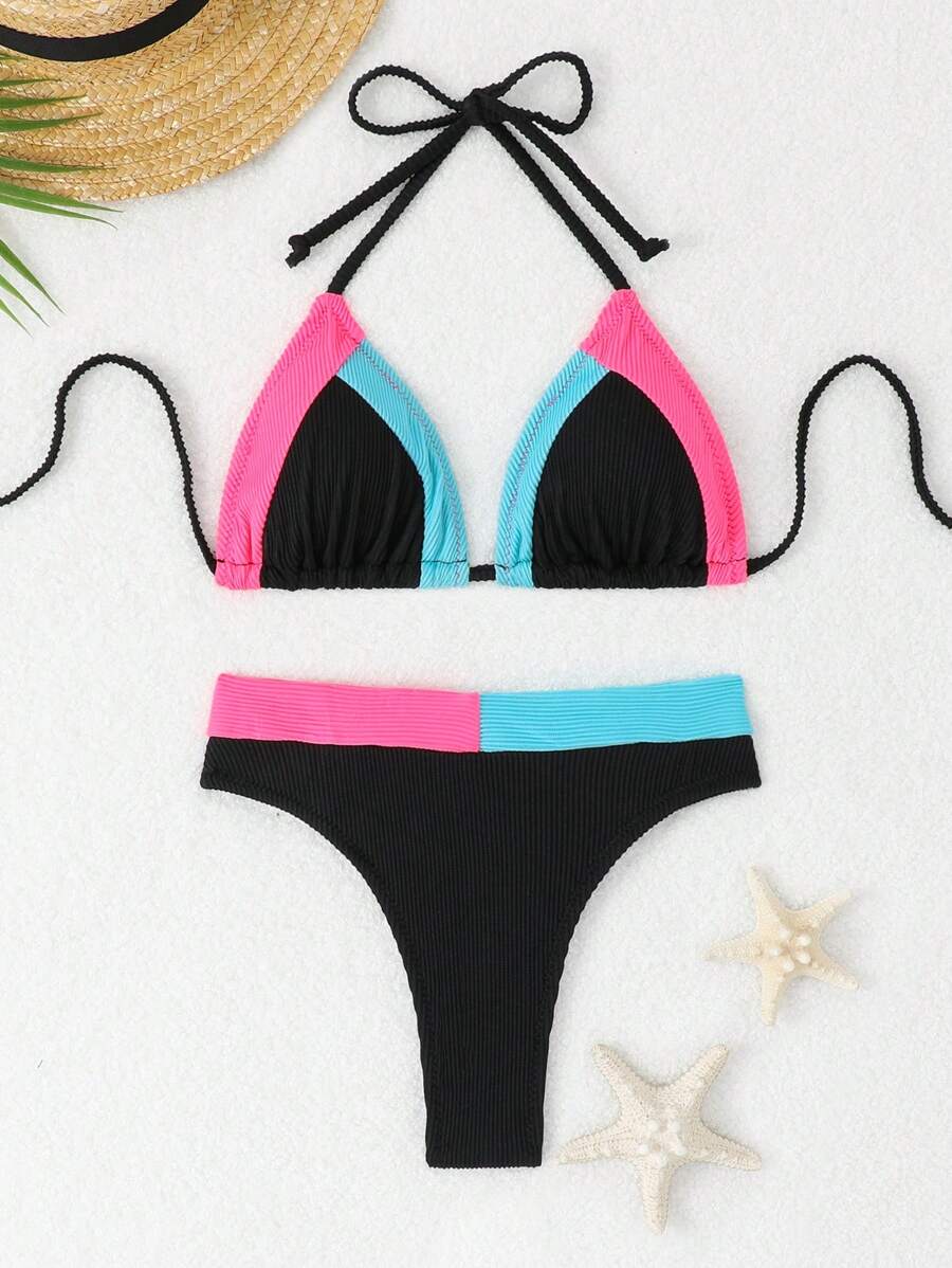 Women Bikini Sets - 黑色 - 查看 1