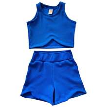 Children's Ribbed Set - REF:1329 - 藍色 - 查看 1