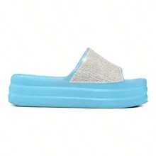 EVVA HIT Women's Flip Flops Platform Wedge Heel Very Light 100% EVA Women's Sandals EVA Sandal Platform EVA Clogs Women's Flat Sandal Evva Women's Sandals Women's Sandals - 綠松石 - 查看 4