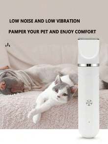 四合一升级版宠物毛发修剪器套装：适用于狗和猫的低噪音无绳电动美容工具，包括指甲磨床、爪子修剪器和毛发修剪器 - 彩色 - 查看 5