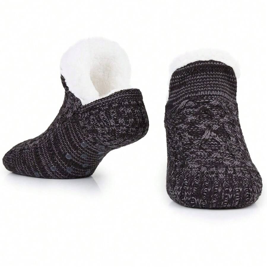 City Comfort Slipper Socks Cosy Warm Fleece Lined Bed Gift - one-size - View 1