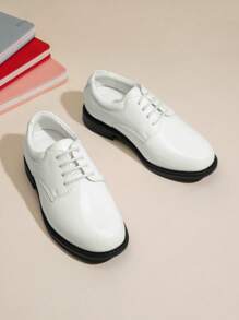 Boy's Classic Lace-Up Oxfords Shoes For Toddlers Little Kids  Youth And Adolescence - 懷特帕特 - 查看 1