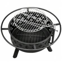 30" Fire Pit Stove Table Backyard Heater Patio Fire Pit With BBQ Grill - 1 - 查看 3
