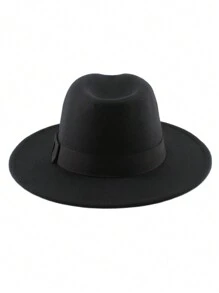 1 件女士时尚高端柔软羊毛毡心形帽，时尚各种链带装饰适用于帽子、软呢帽、草帽、新娘结婚帽、生日派对帽，男女通用 - 彩色 - 查看 7