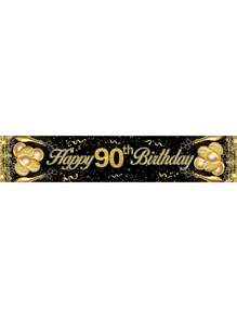 1 chiếc khăn trải bàn mừng sinh nhật lần thứ 50 màu đen và vàng 180cm x 35cm, trang trí bàn tiệc sinh nhật cho sinh nhật lần thứ 40, 18, 21, 30, 40, 50, 60, 70, 80, 90, Giáng sinh - Nhiều màu - Xem 16