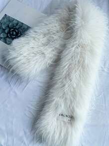 1pc Women's Long Soft Warm Scarf, Solid Color Casual Street Style, Polyester Fiber, Autumn/Winter - Multicolor - View 5