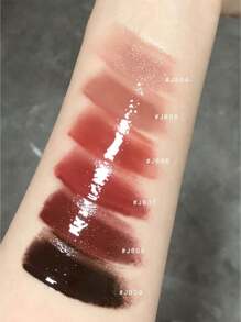 GIRLCULT Unreal J809 Weirdo Long-Lasting High-Gloss Shiny Liquid Lip Gloss, High Color Payoff, Instantly Creates Shimmering Makeup, Shiny Metallic Deep Red, Party Essential, Lightweight Formula, Moisturizing, 3.5ml (0.12 Fl Oz), Gift Included - J809 Weirdo - 查看 5