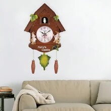 Đồng hồ treo tường Cuckoo phong cách cổ điển, báo thức treo, im lặng cho văn phòng, đồng hồ quả lắc treo tường, đồng hồ cúc cu treo tường phòng trẻ em, đồng hồ quả lắc hình chim, đồng hồ cúc cu chạy bằng pin, không tích tắc, đồ trang trí cho trẻ em, đồ trang trí nội thất, nhà bếp, đồng hồ trang trí 3D theo phong cách Bắc Âu, phòng ngủ, phòng tắm, số Ả Rập, văn phòng, trường học tại nhà, thạch anh - Nhiều màu - Xem 9
