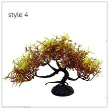 Artificial Pine Tree, Bamboo, Watergrass, Pot Plant Fish Tank Decoration, Aquarium Ornament, Landscape Sculpture