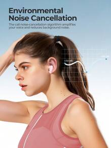 havit LIFE 01T 粉色无线耳机，入耳式/半入耳式耳机，ENC 降噪，触控 HiFi 立体声耳机，带麦克风，兼容 iPhone/三星/华为/小米 - 粉色 - 查看 8