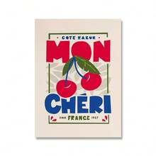 1pc Fruit Mon Cheri Prints Vintage Posters Canvas Painting Kitchen Is For Dancing Wall Art Decoration Wall Pictures For Dining Room No Frame - Nhiều màu - Xem 26