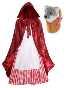 Ladies Little Red Riding Hood Costume Halloween Fancy Dress For Women Costume Sexy Little Red Riding Hood Cosplay - Costume with Wolf & Basket - View 1