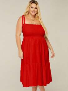 Plus Size Maternity Dress For  Women 2 Piece Kit - Đỏ - Xem 6