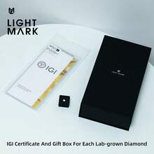 light mark 1 克拉 E 颜色 VS 净度实验室培育圆形钻石，带 IGI 证书 - E-VS2 - 查看 6