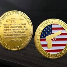 American Sniper Painted Commemorative Coin Collection Coin Embossed Tooth Fairy Coin Commemorative Medal - 金色 - 查看 2
