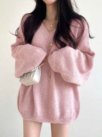 Women's Casual Loose Comfortable Long Sleeve Sweater, Autumn/Winter