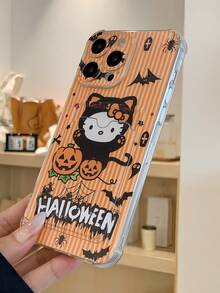 Halloween KT Cat Wallet Card Holder Shockproof IPhone Phone Case
