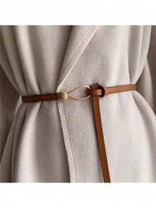 1 Peça Cinto Elegante e Estiloso de Cintura Fina Feminino, Adequado para Uso Casual e Comutador no Verão, Escola
