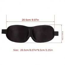 3D Stereoskopische Schlaf-Augenmaske, Schlaf-Zaubergedächtnis-Schaum Schwarz Abdunkelung Atmungsaktiver Augenschutz Reisenotwendigkeiten