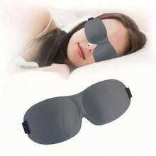 3D Stereoskopische Schlaf-Augenmaske, Schlaf-Zaubergedächtnis-Schaum Schwarz Abdunkelung Atmungsaktiver Augenschutz Reisenotwendigkeiten