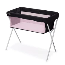 Berço  Co-Leito Moisés Portátil para Bebê com Tela Mosqueteiro até 9kg - Maxi Baby - Rosa Bebê - Visão 1