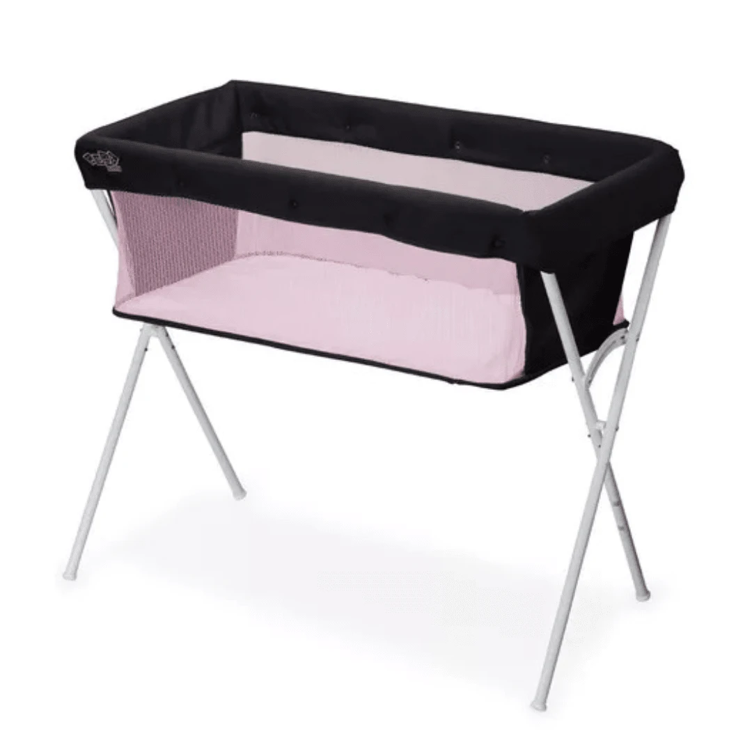 Berço  Co-Leito Moisés Portátil para Bebê com Tela Mosqueteiro até 9kg - Maxi Baby - Rosa Bebê - Visão 1
