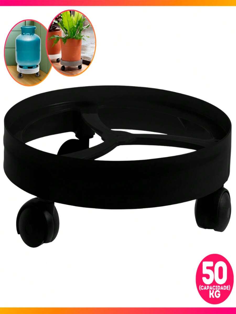 Support With 3 Wheels For Gas Cylinders/Plants Reinforced Plastic Up To