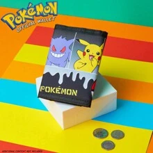 pokemon Trifold Wallet Zipped Coin Compartment Clear ID Pocket - one-size - View 2
