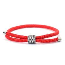 diffone Simple 4MM Rope Red Bracelet Antique Titanium Steel Circle Adjustable Bracelet For Men Women Best Friend Jewelry - Men's Titanium Steel Bracelet - View 14