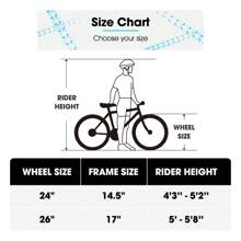 HILAND Bamcbase Sprague 24/26 Inch Adult Mountain Bike For Men And Women, 21-Speed Adult Hardtail MTB With Dual V-Brakes & High-Carbon Steel Frame (White/Black) - 白色 - 查看 11