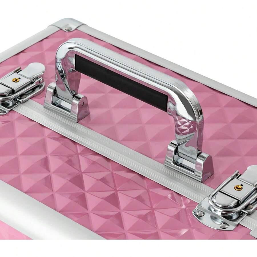 CNCEST LOYALHEARTDYBTG Rolling Makeup Train Case 4 Trays Cosmetology