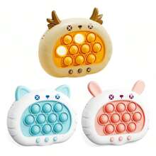 1 件快速推游戏发光玩具 - 电动手持流行游戏感官烦躁玩具带音乐，快速推泡泡游戏生日礼物适合儿童青少年（不含电池） - 彩色 - 查看 2