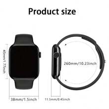 1pc Silicone Strap Smart Watch With Calling Function, Pedometer, Calorie Burning, Distance Tracker, Multiple Sports Modes, Alarm, Notification Reminder, 2.01" Full Touch Screen, Compatible With Android & IOS