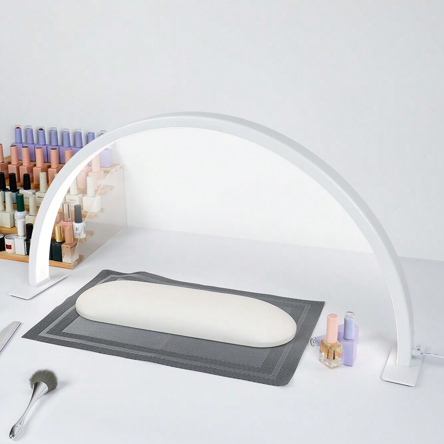 29in Big HalfMoon Nail Desk Lamp For Professionals, 3360 Lumen Led