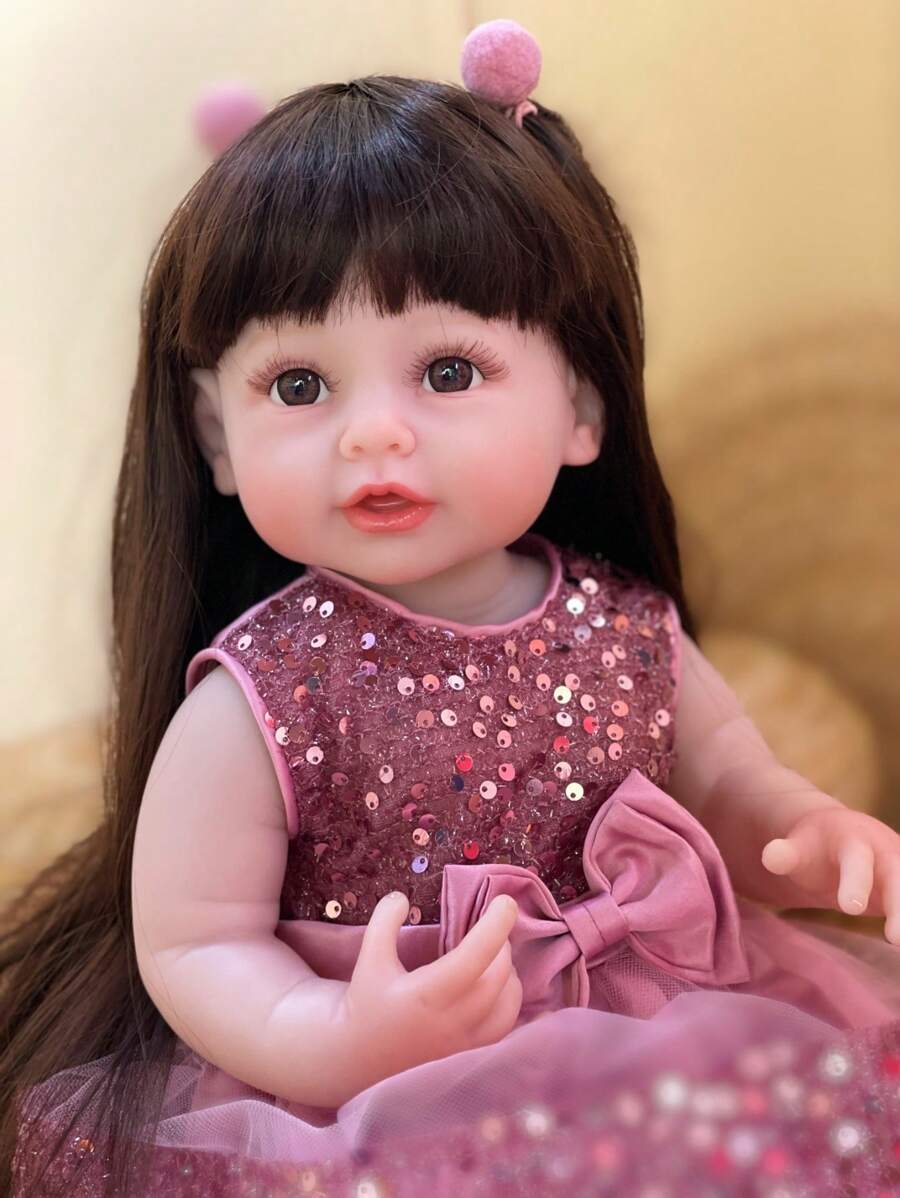 21 Inch Handmade Full Body Soft Touch Vinyl Bebe Newborn Baby Doll ...
